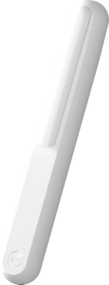 A white L4 disposable vape device